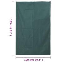 Plantenhoezen met ritssluiting 10 st 70 g/m² 1x1,55 m - thumbnail