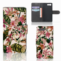 Sony Xperia X Compact Hoesje Flowers - thumbnail