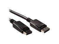 ACT AK3981 4K DisplayPort kabel | Male/Male | Power Pin 20 aangesloten | Zwart | 3 meter