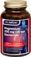 All Natural Magnesium Citraat 400 mg Tabletten - thumbnail