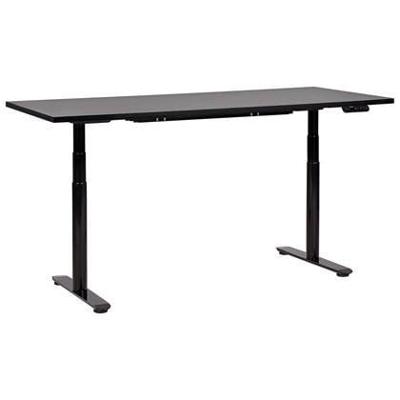Beliani-DESTINAS-Elektrisch Verstelbaar bureau-Zwart-180 cm-MDF Beliani-DESTINAS-Elektrisch Verstelbaar bureau-Zwart-180 cm-MDF