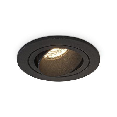 Philadelphia LED inbouwspot - Dimbaar - Incl. GU10 - 2700K - 4 Watt - Zwart - Kantelbaar - IP20 voor binnen - Rond Philadelphia LED inbouwspot - Dimbaar - Incl. GU10 - 2700K - 4 Watt - Zwart - Kantelbaar - IP20 voor binnen - Rond