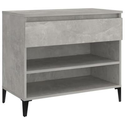 VidaXL Schoenenkast 70x36x60 cm bewerkt hout betongrijs