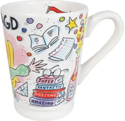 Blond Amsterdam xl mok aardewerk geslaagd 10x12.5cm multi