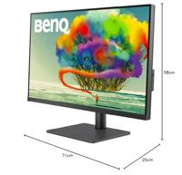 BenQ PD3205U LCD-monitor Energielabel F (A - G) 80 cm (31.5 inch) 3840 x 2160 Pixel 16:9 5 ms HDMI, Hoofdtelefoon (3.5 mm jackplug), USB-C, DisplayPort IPS LCD - thumbnail