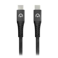 Mobilize Strong Nylon Cable USB-C to USB-C 1m. 100W Black - thumbnail