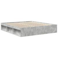Bedframe betongrijs 200x200 cm - thumbnail