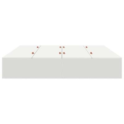 Bedframe met opslag Wit 200 x 200 x 31.5 cm Bewerkt hout