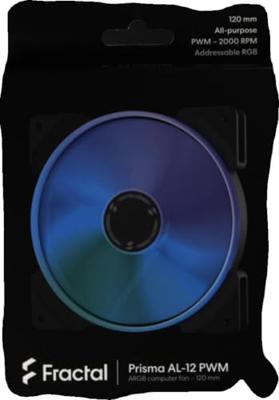 Fractal Design Prisma AL-12 PWM PC-ventilator Zwart, Wit (b x h x d) 120 x 120 x 25 mm