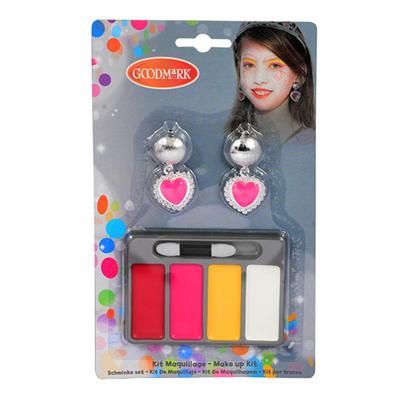 Basic Schminkset prinses + oorbellen