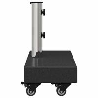 Parasolvoet Zwart 45 x 25 x 45 cm Graniet, staal - thumbnail