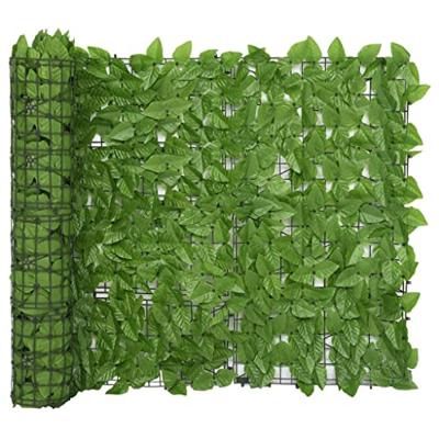 VidaXL Balkonscherm met groene bladeren 400x100 cm VidaXL Balkonscherm met groene bladeren 400x100 cm