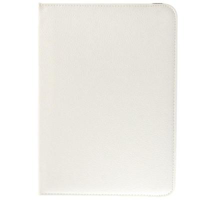 360 graden draaiend Litchi structuur lederen hoesje met houder voor Samsung Galaxy Tab 4 10.1 / SM-T530 wit