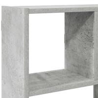 Wandschap kubus 12 vakken bewerkt hout betongrijs - thumbnail