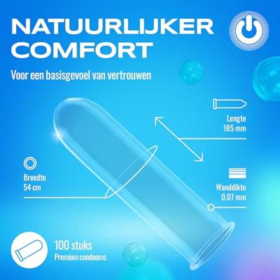 ON Clinic 100 Droge Condooms Zonder Reservoir 100 stuks