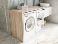 Wasmachinekast DORLOTE 2 machines sonoma - thumbnail