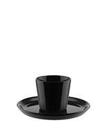 ALESSI - Tonale - Kleine kop 6cm 0,08l zwart - thumbnail