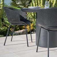 Kave Home Tuinstoel 'Yeray' kleur Zwart - thumbnail