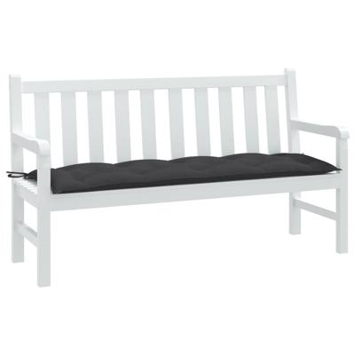 VidaXL Tuinbankkussen 150x50x7 cm stof gemêleerd antracietkleurig VidaXL Tuinbankkussen 150x50x7 cm stof gemêleerd antracietkleurig