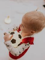 Oplaadbaar nachtlampje voetbal wit - thumbnail