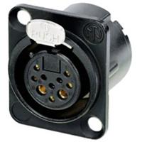 Neutrik NC10FD-LX-B-CON XLR-connector Flensbus, contacten recht Aantal polen: 10 Zwart 1 stuk(s) - thumbnail