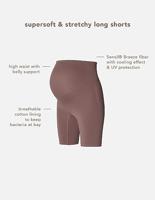 Noppies Niru Naadloze Sensil Zwangerschapsshort Hoog Lange Pijp Deep Taupe - thumbnail