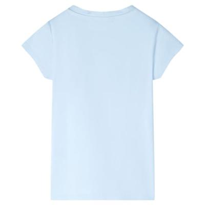 Kindershirt 140 zachtblauw