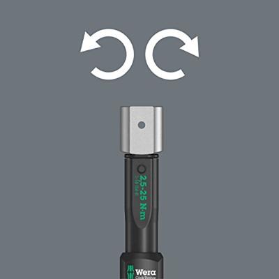 Wera Click-Torque X 1 draaimomentsleutel voor insteekgereedschappen, 9 x 12 mm, 2.55 - 25 Nm - 1 stuk(s) - 05075651001 - thumbnail