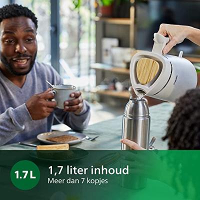 Philips Home Conscious Collection HD9365/10 Waterkoker Aantal/Volume: 1.7 l Crème - thumbnail