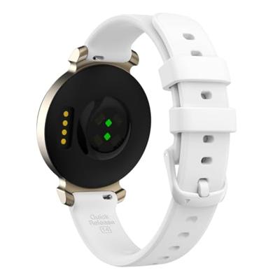 By Qubix - Siliconen bandje - Wit - Compatible met Garmin Lily 2 - Compatible Garmin bandje
