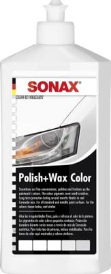 SONAX auto polijstmiddel "polish & wax color nanopro" color polish + wax white
