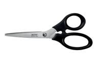 Leitz schaar, 18,5 cm, RVS, zwart, op blister - thumbnail