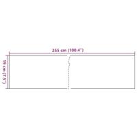 VidaXL Balkonschermen 10 st 255x19 cm poly rattan lichtbruin - thumbnail
