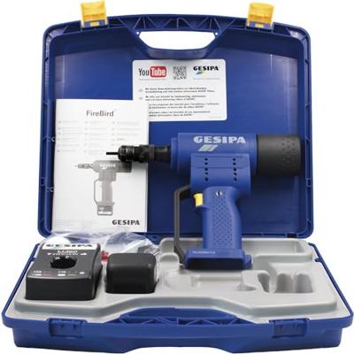 Gesipa FireBird 1457414 Accu-blindklinkmoerpistool 14.4 V 2 Ah Li-ion Incl. accu, Incl. lader, Incl. koffer Gesipa FireBird 1457414 Accu-blindklinkmoerpistool 14.4 V 2 Ah Li-ion Incl. accu, Incl. lader, Incl. koffer