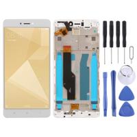 LCD-scherm en digitizer volledige montage met frame voor Xiaomi Redmi Opmerking 4X (wit) - thumbnail