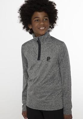 Protest Prtwillowy 1/4 Zip Pully Kinderen Dark Grey Melee 116 Protest Prtwillowy 1/4 Zip Pully Kinderen Dark Grey Melee 116