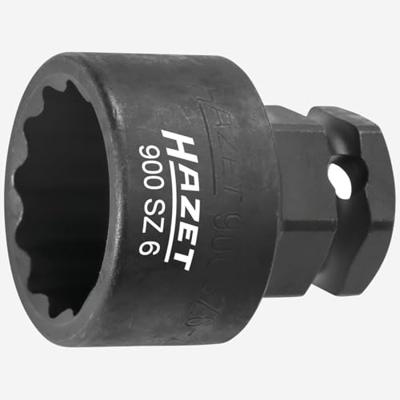 HAZET Krachtdopsleutel 900SZ6-24 · 1/2 inch (12,5 mm) vierkant hol, 24 mm buitenzeskant · Buitentwaalfkant tractieprofiel · SW 24 mm HAZET Krachtdopsleutel 900SZ6-24 · 1/2 inch (12,5 mm) vierkant hol, 24 mm buitenzeskant · Buitentwaalfkant tractieprofiel · SW 24 mm