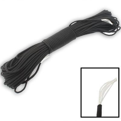 100m 7 Core Durable Army Paratroopers Rope Rescue Survival Tent Rope(zwart)