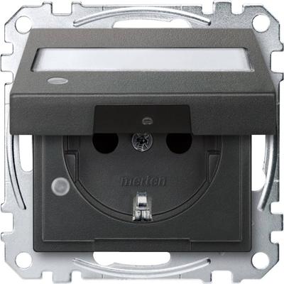 Merten MEG2313-0414 Wandcontactdoos System M Antraciet 1 stuk(s)