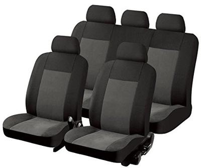 Car Plus stoelhoezenset Texas uni non woven zwart 11 delig Car Plus stoelhoezenset Texas uni non woven zwart 11 delig