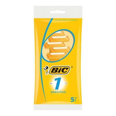 BIC BIC 1 Mesje Sensitive 5 stuks BIC BIC 1 Mesje Sensitive 5 stuks
