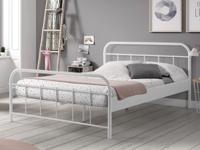 Bed BONO 140x200 cm metaal wit - thumbnail