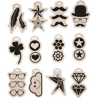 Foam stempel, afm 12x18 cm, dikte 15 mm, 12 stuk/ 1 doos - thumbnail