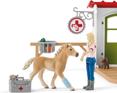 schleich FARM WORLD dierenartspraktijk met dieren 42502 - thumbnail