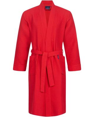 Morgenstern Morgenstern badjas Luca wafelstof Kimono 120cm Rood L
