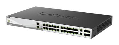 D-Link DMS 3130-30TS - Switch - L3 - beheerd - 24 x 100/1000/2,5G + 2 x 100/1000/2,5G/5G/10G + 4 x 10 Gigabit / 25 Gigabit SFP28 - aan rack monteerbaar (DMS-3130-30TS) /E)
