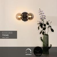 Lucide TYCHO - Wandlamp - 2xG9 - Zwart - thumbnail