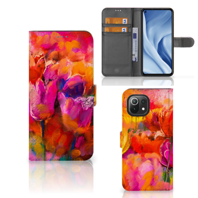 Hoesje Xiaomi 11 Lite 5G NE | Mi 11 Lite Tulips Hoesje Xiaomi 11 Lite 5G NE | Mi 11 Lite Tulips