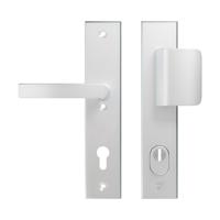 AXA veiligheidsbeslag greep/kruk - SKG*** met kerntrekbeveiliging - Edge Plus D-duwer-Blok - PC92 - alu. F1 - thumbnail