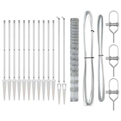 Weidehekwerk Zilver 50 x 1.5 m Gegalvaniseerd staal